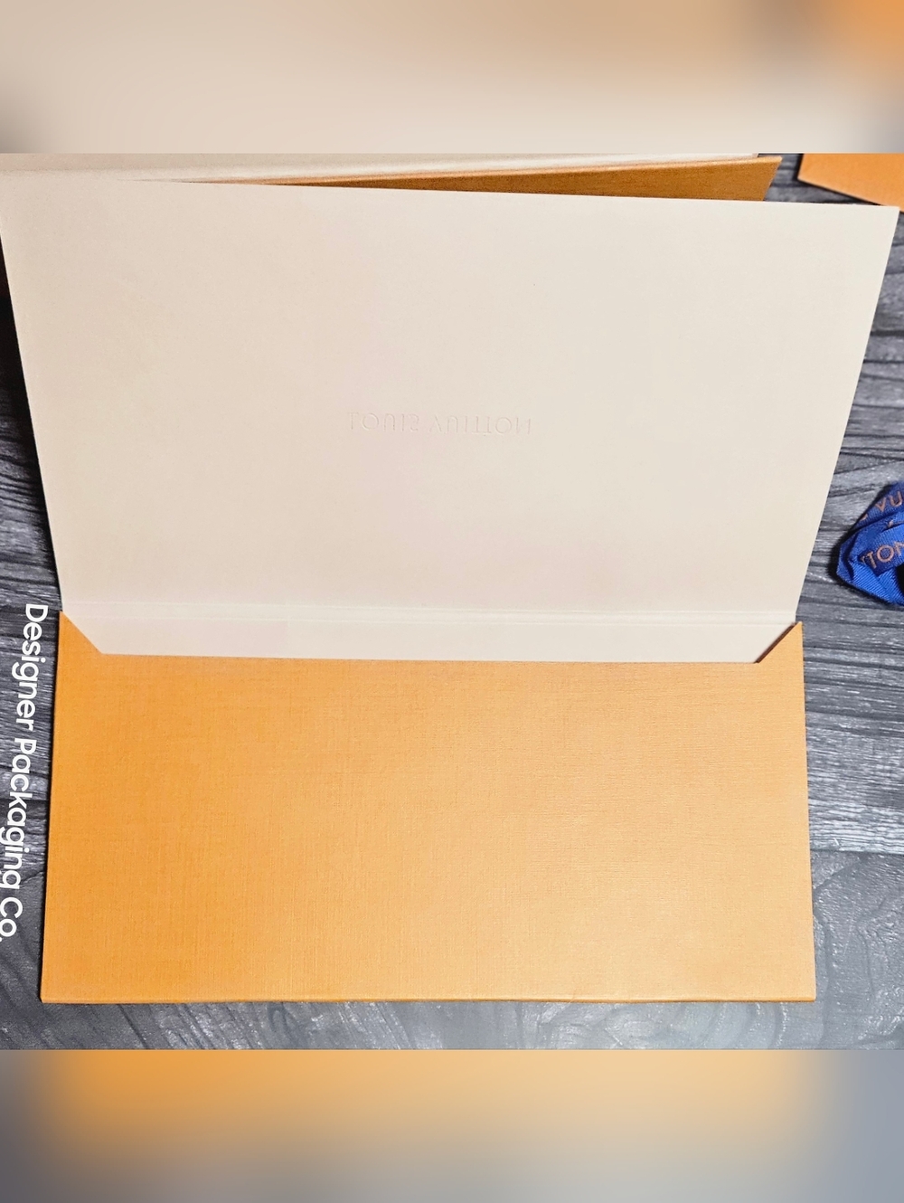 NEW Louis Vuitton Large Magnetic Wallet Gift Box Set Receipt Ribbon Card Holder - Picture 5 of 13